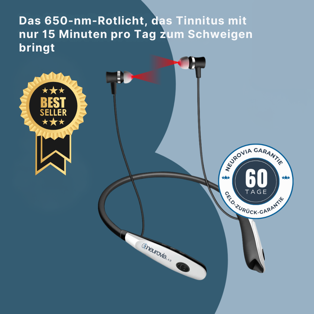 Neurovia TinniLicht | Ohrtherapie mit 650-nm-Rotlicht
